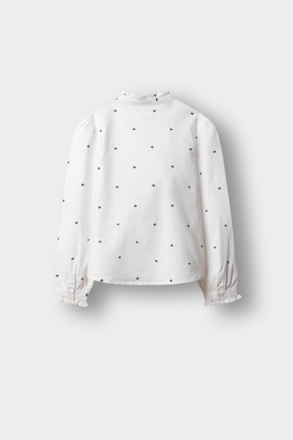 Springfield Kids Girl's oxford blouse beige