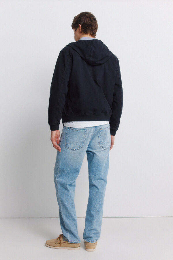 Springfield Light wash straight fit jeans blue