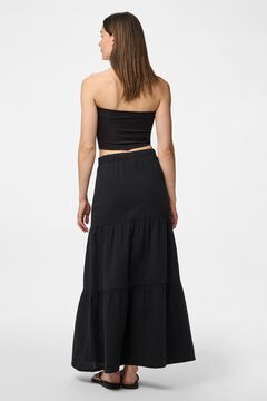 Pieces Langer Baumwollrock