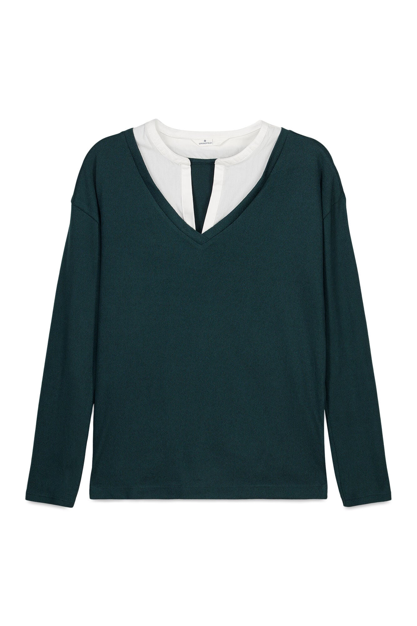 Springfield Long sleeve V-neck T-shirt