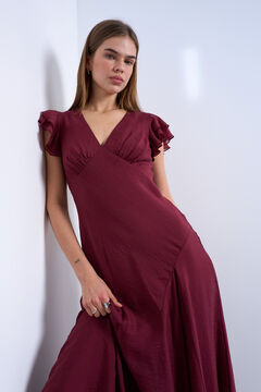 Topshop Vestido comprido gola em bico