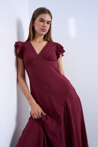 Topshop Vestido comprido gola em bico
