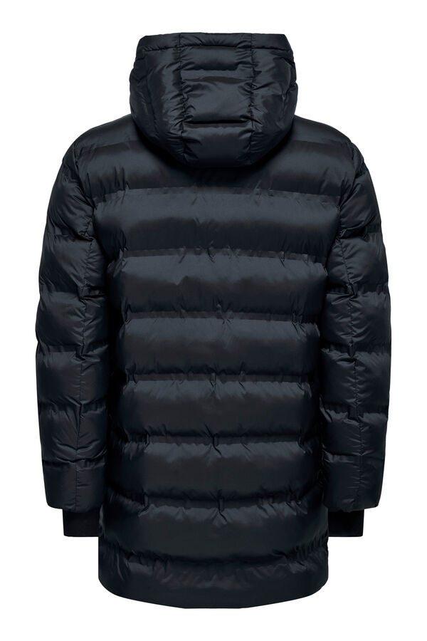 Only & Sons Chaqueta acolchada con capucha negro