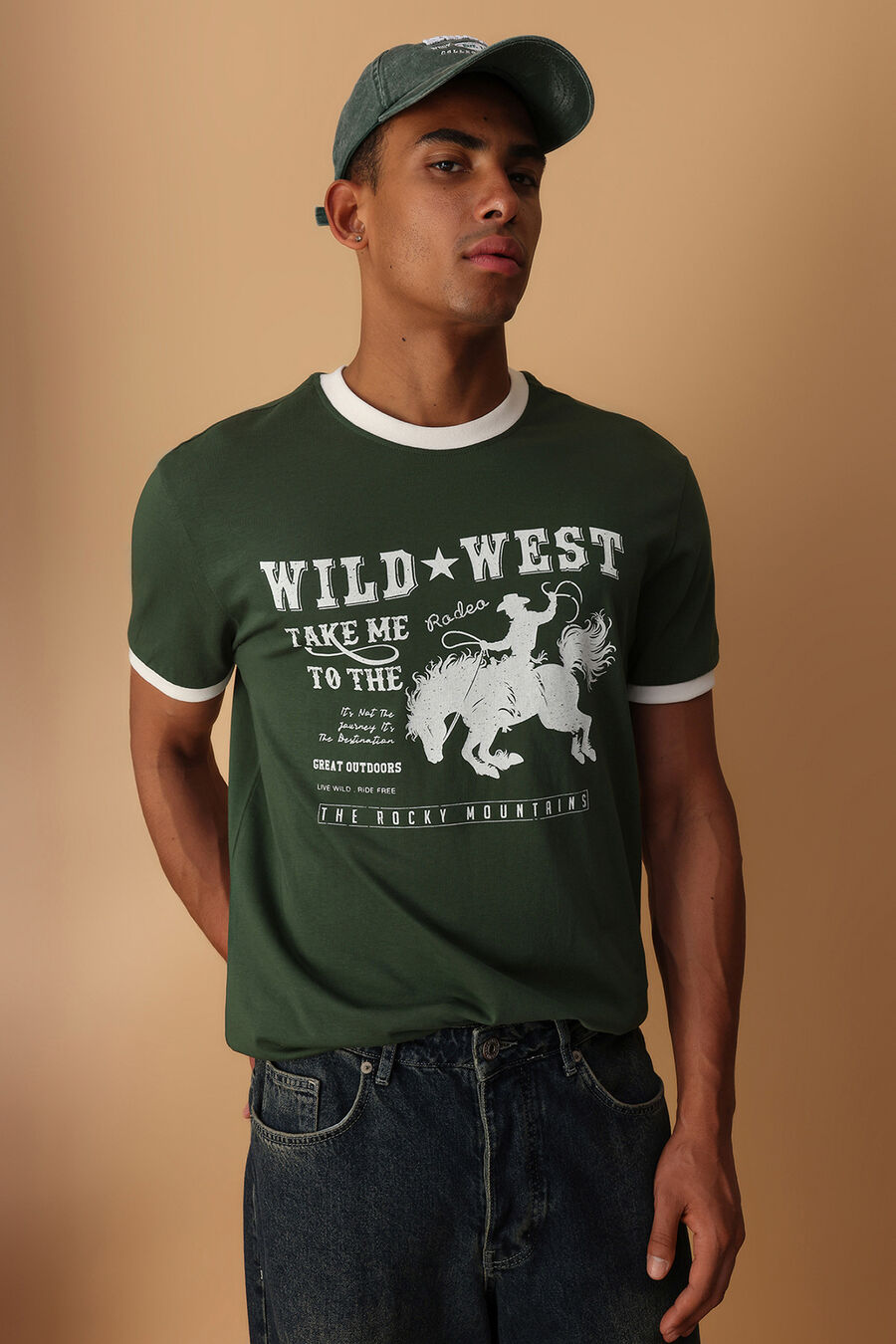 Camiseta oversize manga corta