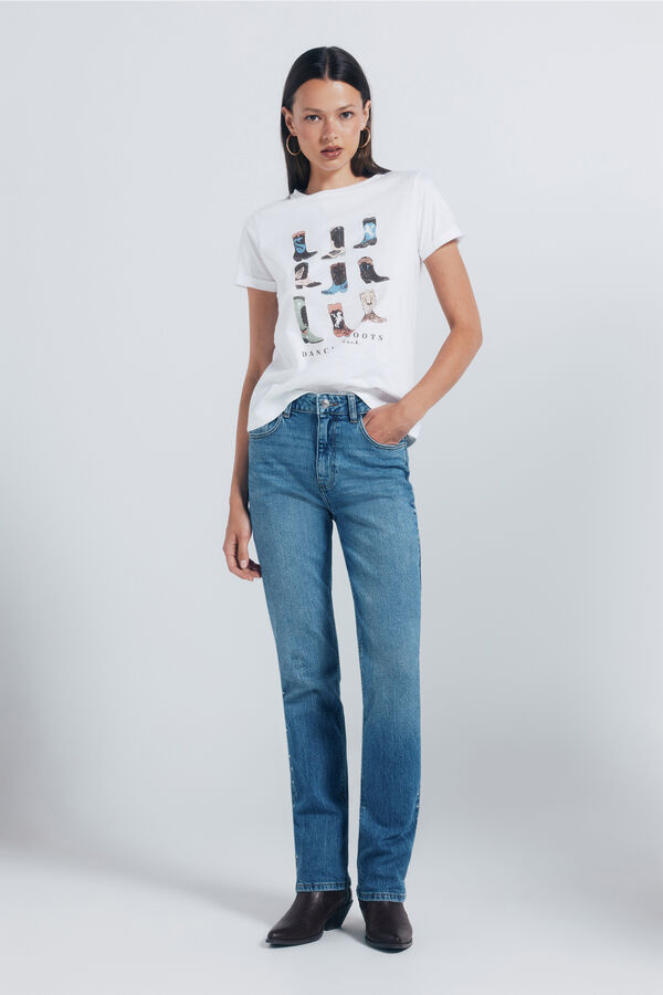 Springfield "Dancing boots" T-shirt nude