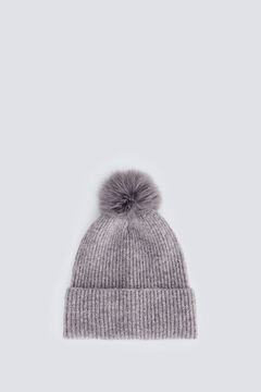 Springfield Pompom jersey-knit beanie