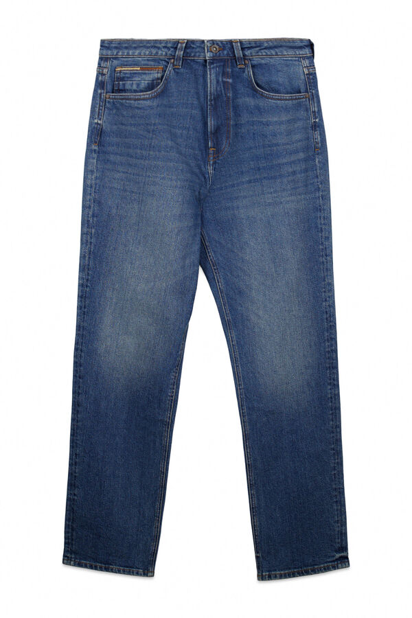 Springfield Overdyed regular fit jeans blue