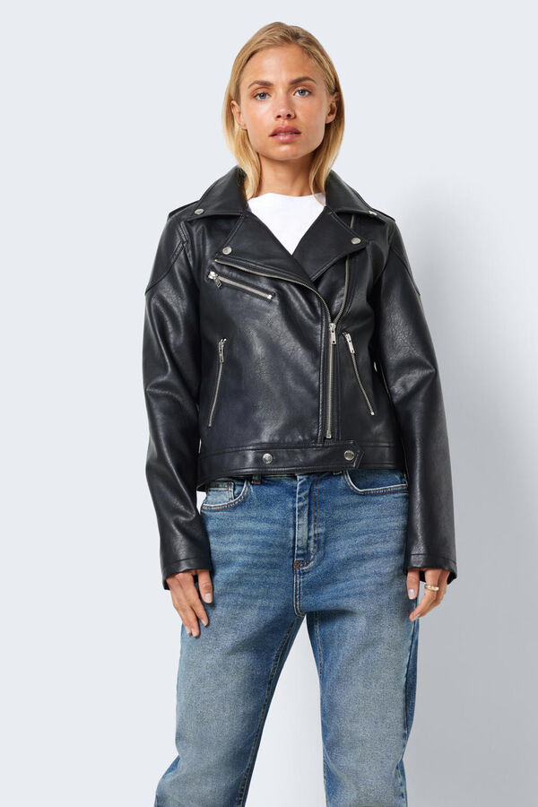 Noisy May Biker style jacket. black