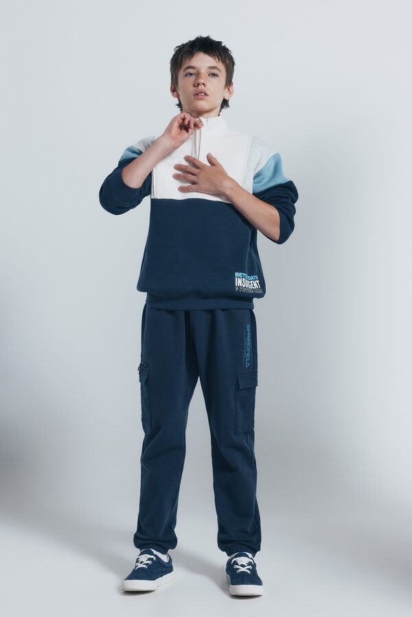 Springfield Kids Boy's cargo joggers Plava