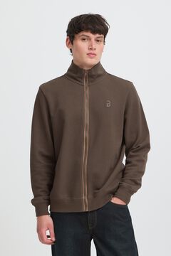Blend High neck zip fastening sweatshirt