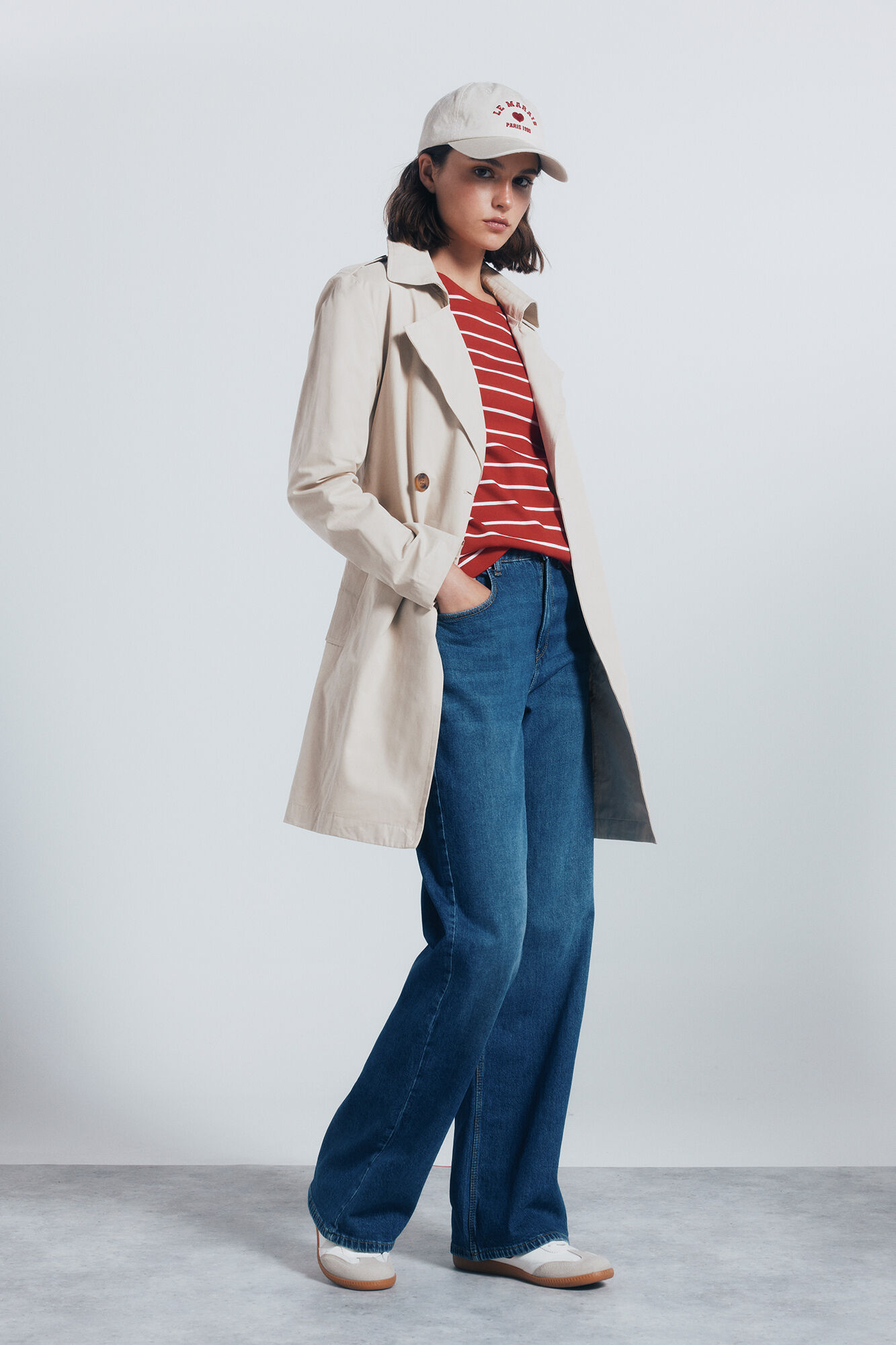 Springfield Ki&scaron;ni mantil sa kopčanjem dugmićima i kai&scaron;em