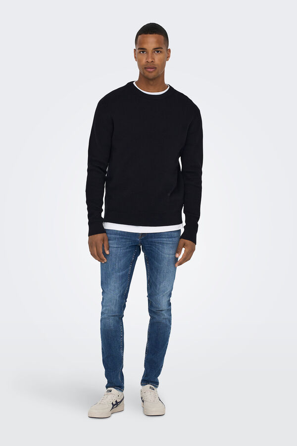 Only & Sons Cal&ccedil;a jeans masculina skinny fit. Blau