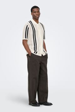 Only & Sons Strick-Kurzarmhemd