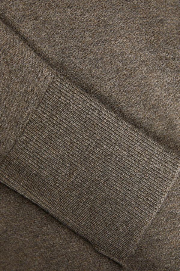 Springfield Jersey-knit jumper with roll neck brown