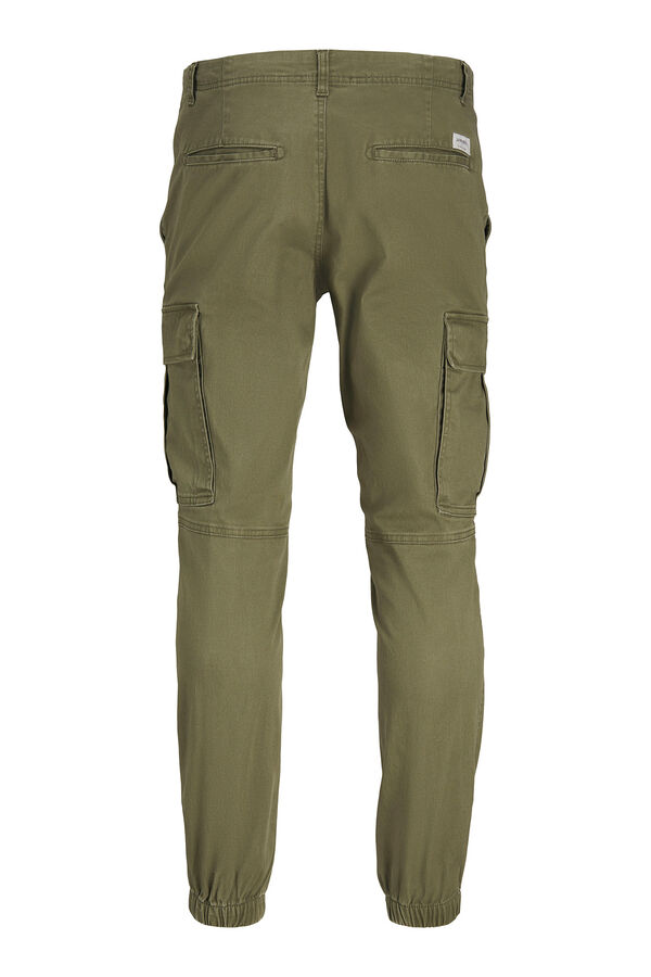 Springfield Slim fit cargo trousers dark green