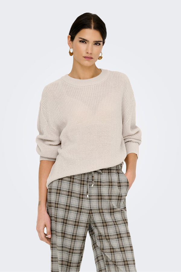 Only Round neck jumper marron
