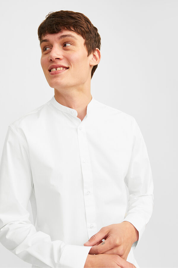 Jack & Jones Casual poplin shirt white