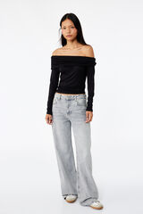 Koton Camiseta con hombros descubiertos negro