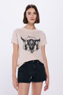 Springfield T-shirt « Wild  Spirit » beige