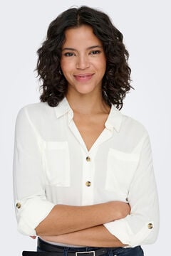 Only Striped front pockets shirt