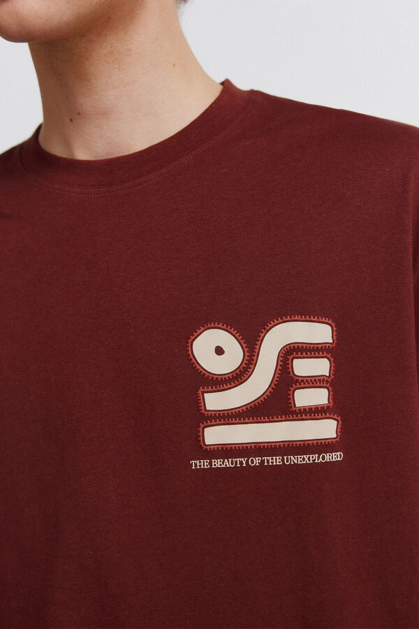 Springfield Majica sa etno vezom Narandžasta