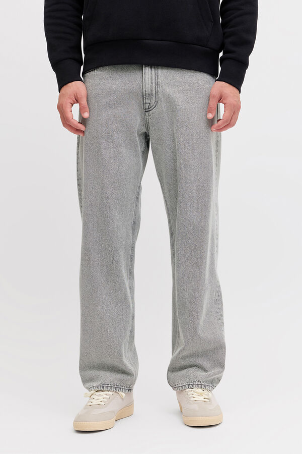 JJ REBEL Jeans loose tiro medio vaquero negro