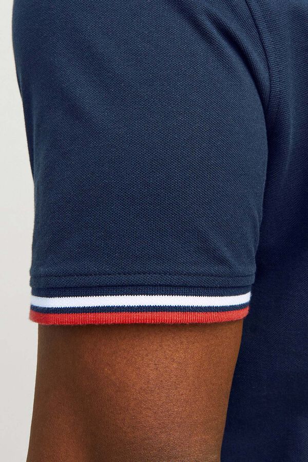 Jack & Jones PLUS Essential short-sleeved polo shirt blue