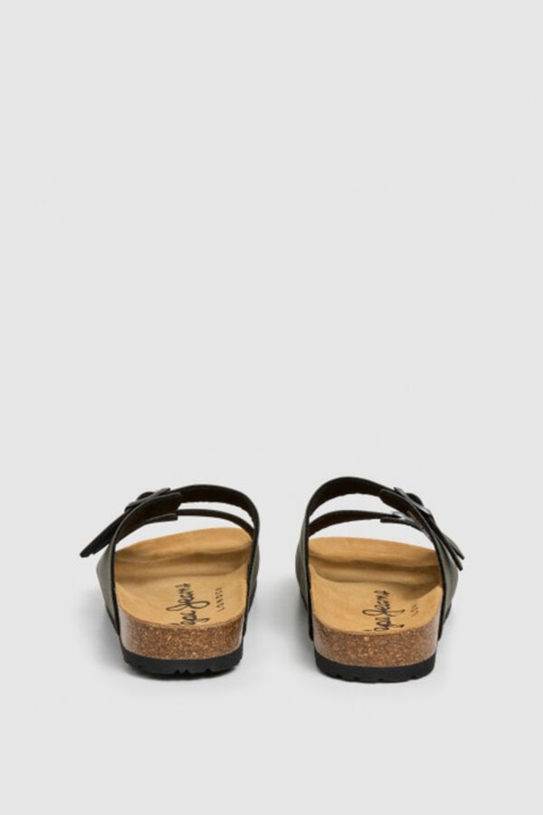 Pepe Jeans Double buckle anatomical sandals printed