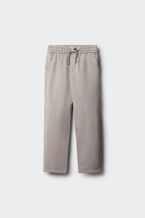 Springfield Kids Pantal&oacute;n chino comfort knit ni&ntilde;o gris