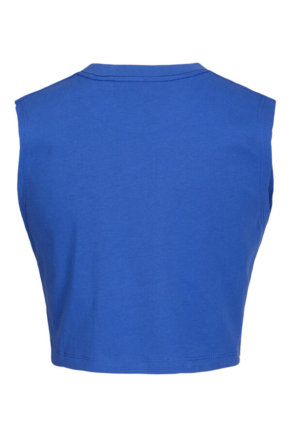 Springfield T-shirt crop básica  azulado