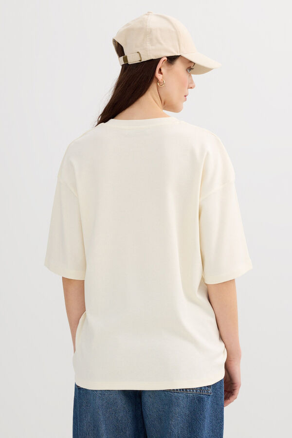 Inside Printed short sleeve T-shirt white