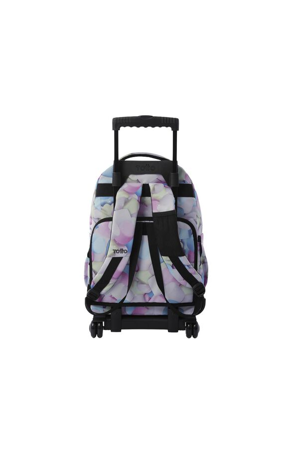 Totto Mochila Renglones Glitter blanco