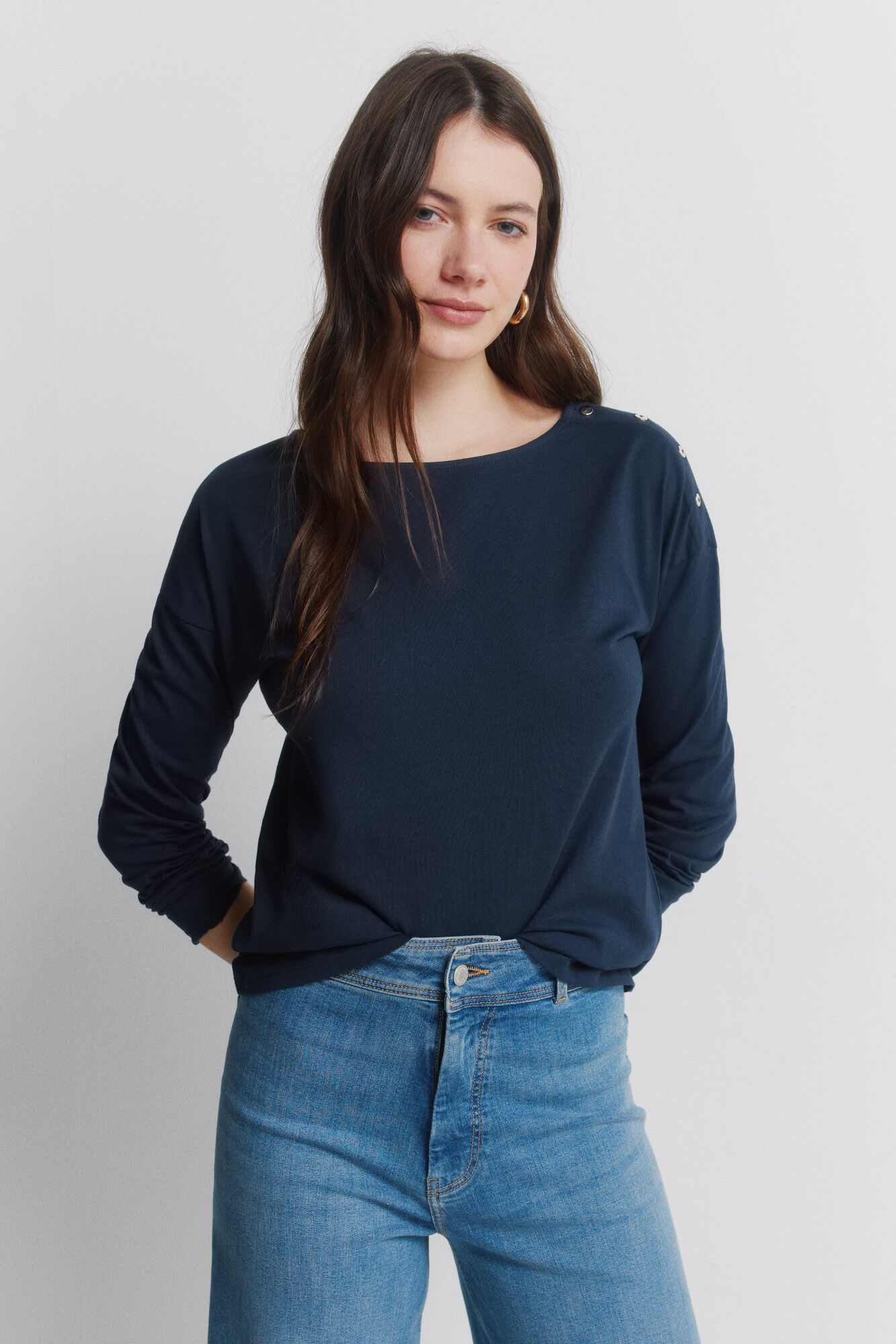 Springfield Shoulder button T-shirt