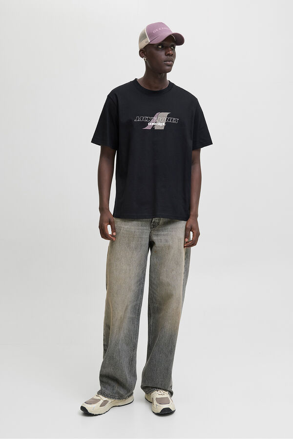 Jack & Jones Regular fit T-shirt Crna