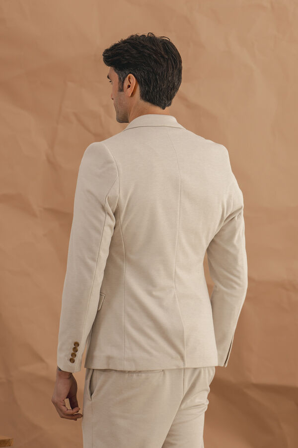 Celopman Knit Blend Blazer  grey