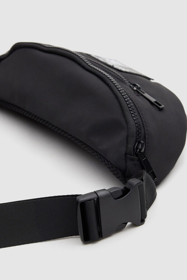 Springfield Men's black zip-up bum bag black