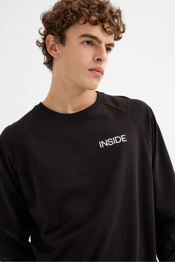Inside Sweatshirt Logo Sweatshirt black
