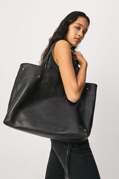 Springfield Eco-leather tote bag  gris clair