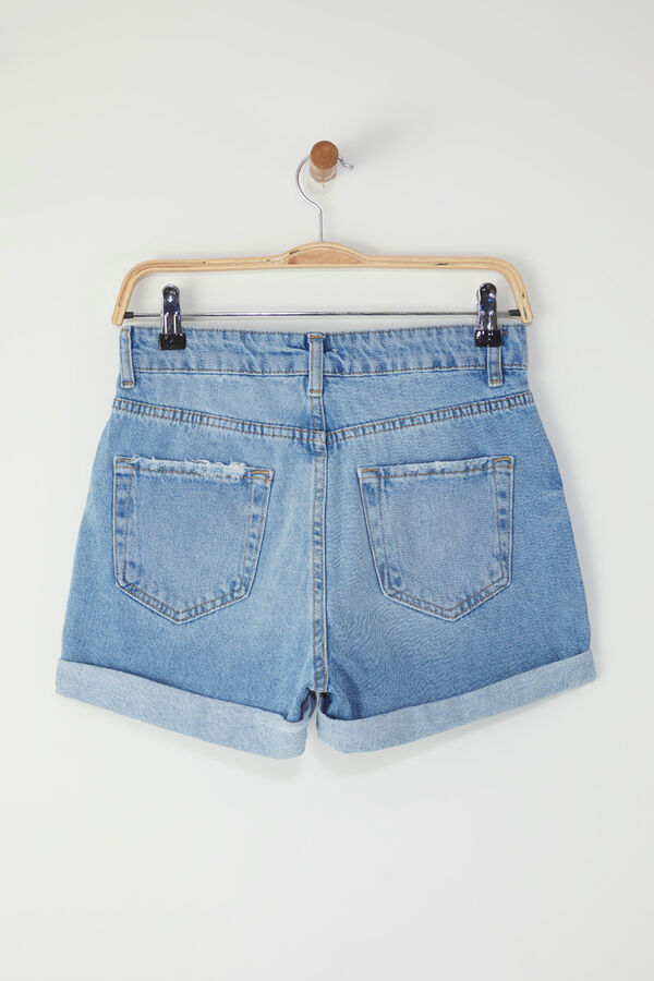 Trendyol Pantal&oacute;n corto vaquero azul