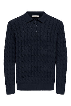 Only & Sons Polo punto manga larga