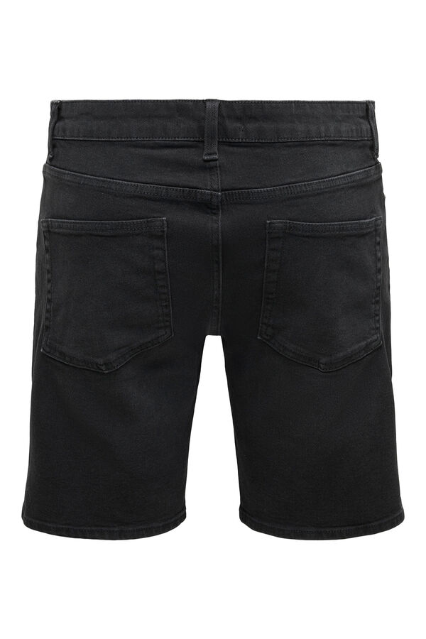 Only & Sons Denim Bermuda shorts black