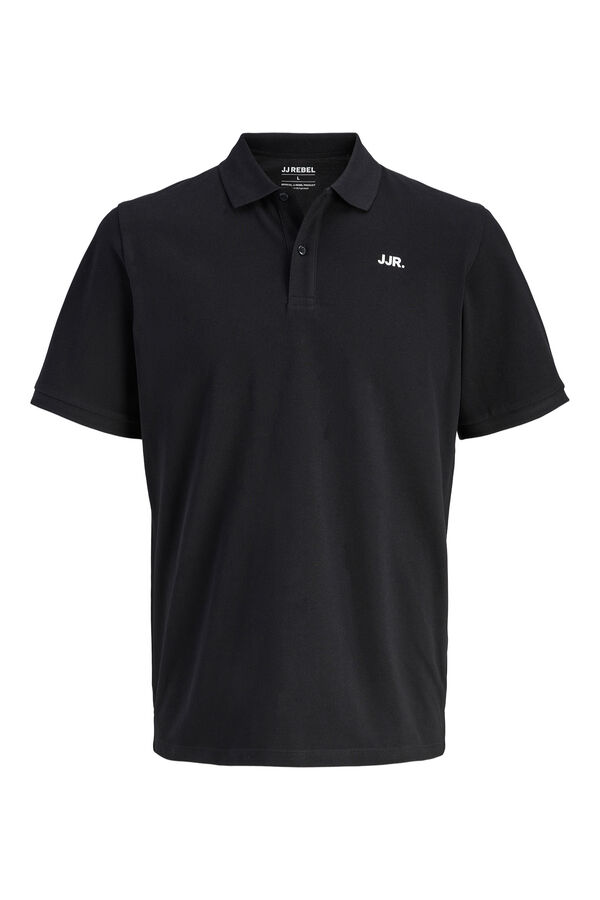 JJ REBEL Regular fit polo shirt Crna