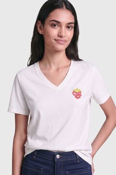 Only V-neck short sleeve T-shirt