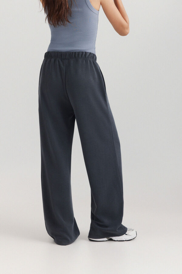 Springfield Cal&ccedil;a desportiva wide leg soft touch cinzento