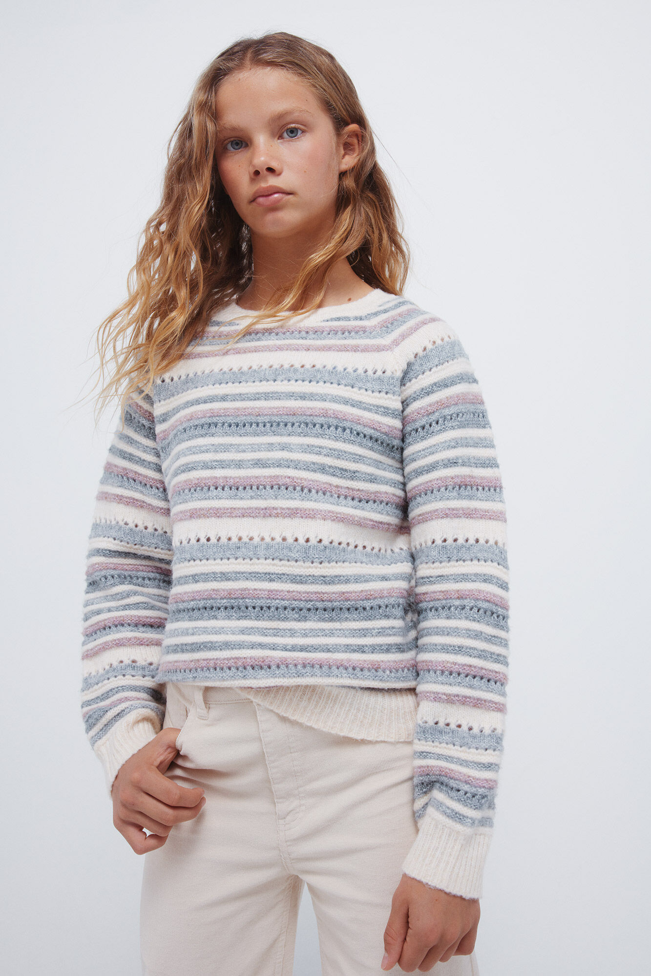 Springfield Kids Camisola riscas para meninas.