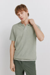 Springfield Basic structured polo shirt green