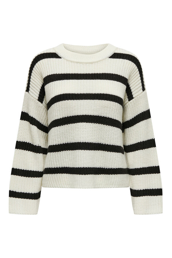 JDY k&ouml;t&ouml;tt cs&iacute;kos pul&oacute;ver feh&eacute;r