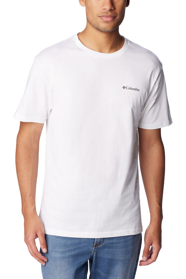Columbia Columbia for men 's Basic Logo&trade; organic cotton short sleeve T-Shirt white