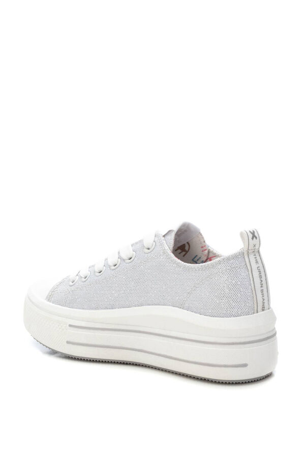 XTI Kids Metallic canvas sneaker grey