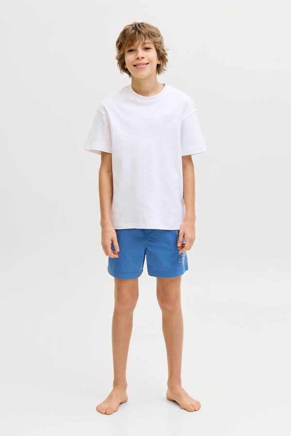 Jack & Jones Junior Logo regular swimwear blue